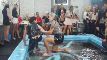 Making The Most Of The Mess As They Romp, Stomp, and Slop It Up In The Oil! 2 Audience Fights!! Screencap 8 on sinx.preview.netperv.com