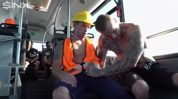 Stud Pays Builder For Gay Sex On The Bus Screencap 22 on sinx.preview.netperv.com