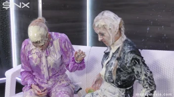 Feisty Blondes' Messy Milkshake Rumble Screencap 41 on sinx.preview.netperv.com