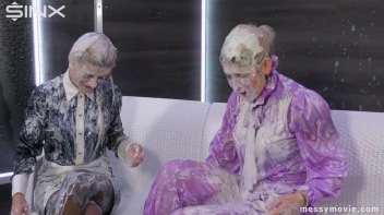 Feisty Blondes' Messy Milkshake Rumble Screencap 47 on sinx.preview.netperv.com