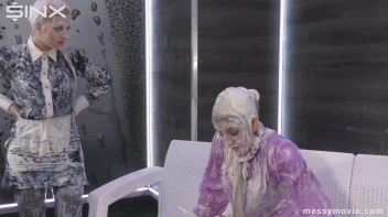 Feisty Blondes' Messy Milkshake Rumble Screencap 61 on sinx.preview.netperv.com