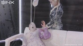 Feisty Blondes' Messy Milkshake Rumble Screencap 76 on sinx.preview.netperv.com