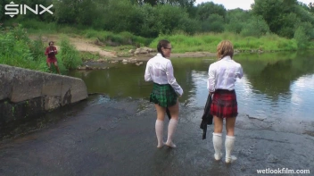 Soaking Wet Schoolgirls Splash In Waterfall Screencap 54 on sinx.preview.netperv.com