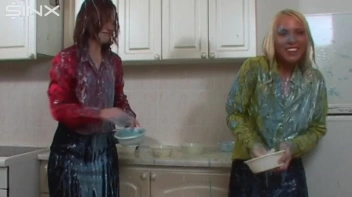 Dressed Up Chicks Chuck Paint On Each Other Screencap 17 on sinx.preview.netperv.com