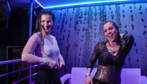 Wild and wet is just how party girls...