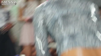 Messy Wrestling: Swimsuit vs. Short Shorts -  Shiny, Oily Smackdown! Screencap 32 on sinx.preview.netperv.com