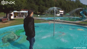Raven Haired Hottie Soaks Herself At Waterpark Screencap 36 on sinx.preview.netperv.com