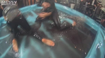 Messy Wrestling: Lost Footage Found! 2 In-Your-Face Oil Matches 4 The Price Of 1! Action Cam Footage! Screencap 63 on sinx.preview.netperv.com