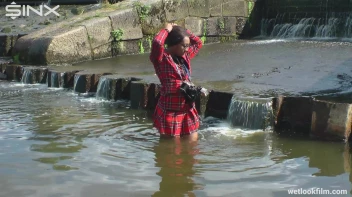 Ebony Babe Goes For A Swim In School Uniform Screencap 14 on sinx.preview.netperv.com