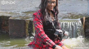 Ebony Babe Goes For A Swim In School Uniform Screencap 40 on sinx.preview.netperv.com