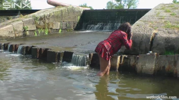 Ebony Babe Goes For A Swim In School Uniform Screencap 44 on sinx.preview.netperv.com