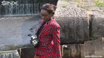 Ebony Babe Goes For A Swim In School Uniform Screencap 9 on sinx.preview.netperv.com