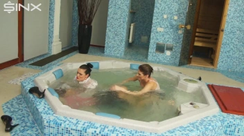 Clothed Catfight Turns Wet In The Jacuzzi Screencap 4 on sinx.preview.netperv.com