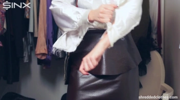 Big Tittied Brunette's Clothes Shredding Saga - Cam 1 Screencap 21 on sinx.preview.netperv.com