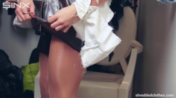 Big Tittied Brunette's Clothes Shredding Saga - Cam 1 Screencap 60 on sinx.preview.netperv.com