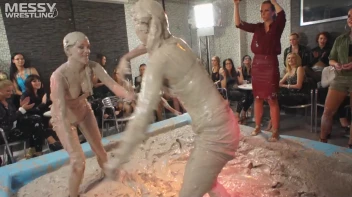 Muddy Wrestling: Matching Cutie Babes Go Mud Crazy Screencap 81 on sinx.preview.netperv.com