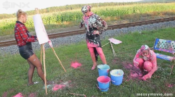 Outdoor Painting Session Turns Messy Quick Screencap 50 on sinx.preview.netperv.com