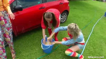 Country Chicks' Hog-Wild Wetlook Car Wash Screencap 5 on sinx.preview.netperv.com