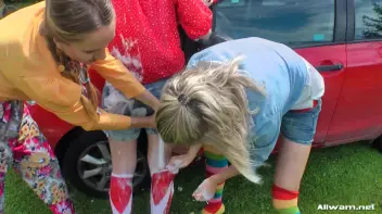 Country Chicks' Hog-Wild Wetlook Car Wash Screencap 34 on sinx.preview.netperv.com