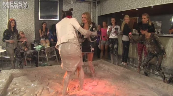 Muddy Wrestling: Raging Regina vs.The Cinnamon Buns Screencap 8 on sinx.preview.netperv.com