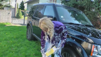 Wet & Messy Car Washing For Playful Blonde Screencap 43 on sinx.preview.netperv.com