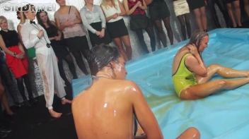 Oily Wrestling: Jenna Lovely vs. Nicole Vice & Erika vs. Tanya Screencap 40 on sinx.preview.netperv.com