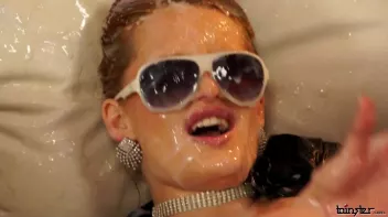 Babes In Black Splattered In White Screencap 95 on sinx.preview.netperv.com