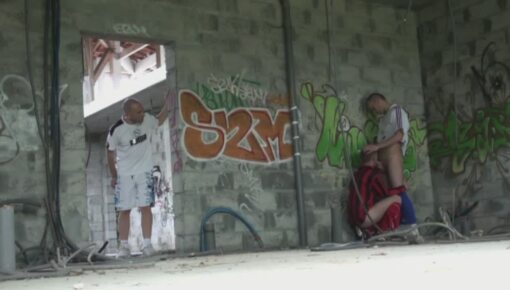 Latest deal - two young footballers fuck outdoor after the match