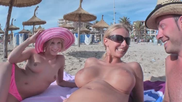 Latest deal - Beach Pickup Becomes Wild MFF European Threesome