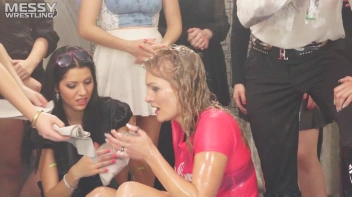 Messy Wrestling: Hip Chicks Get Their Oil Fix - No Stopping Till They Reach The Panties! Screencap 34 on sinx.preview.netperv.com