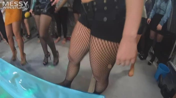 Messy Wrestling: Hip Chicks Get Their Oil Fix - No Stopping Till They Reach The Panties! Screencap 5 on sinx.preview.netperv.com