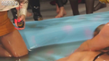 Messy Wrestling: Hip Chicks Get Their Oil Fix - No Stopping Till They Reach The Panties! Screencap 82 on sinx.preview.netperv.com