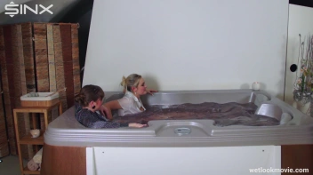 Fun And Flirty, Babes Play In Hot Tub Screencap 50 on sinx.preview.netperv.com