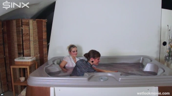 Fun And Flirty, Babes Play In Hot Tub Screencap 64 on sinx.preview.netperv.com