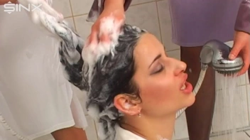 Pretty Girls Enjoy Hair Washing And Lathering Screencap 17 on sinx.preview.netperv.com