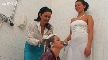 Pretty Girls Enjoy Hair Washing And Lathering Screencap 39 on sinx.preview.netperv.com
