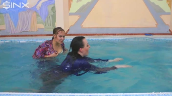 Cute Clothed Girls Fight In Swimming Pool Screencap 19 on sinx.preview.netperv.com