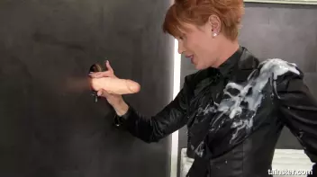 A Lady in Black gets white topping all over Screencap 35 on sinx.preview.netperv.com