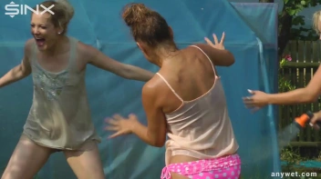 Outdoor Water Fight and Frolicks For Gorgeous Girls Screencap 12 on sinx.preview.netperv.com