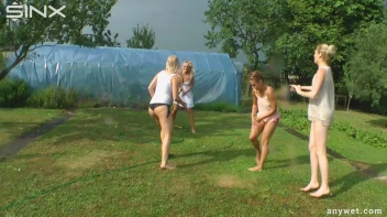 Outdoor Water Fight and Frolicks For Gorgeous Girls Screencap 13 on sinx.preview.netperv.com