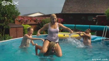 Outdoor Water Fight and Frolicks For Gorgeous Girls Screencap 23 on sinx.preview.netperv.com