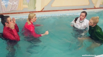 Hot Babes' Wet and Wild Poolside Antics Screencap 16 on sinx.preview.netperv.com