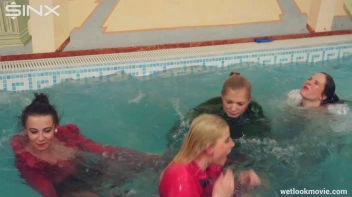 Hot Babes' Wet and Wild Poolside Antics Screencap 39 on sinx.preview.netperv.com