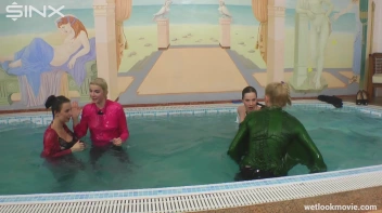 Hot Babes' Wet and Wild Poolside Antics Screencap 46 on sinx.preview.netperv.com