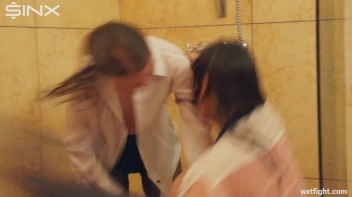 Girl Housemates Fight Clothed In Shower Screencap 15 on sinx.preview.netperv.com