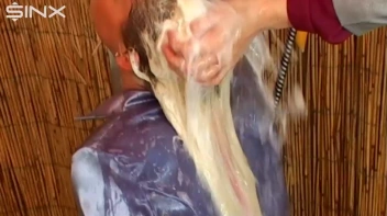 Pretty Blonde Is Soaked While Getting Hair Washed Screencap 17 on sinx.preview.netperv.com