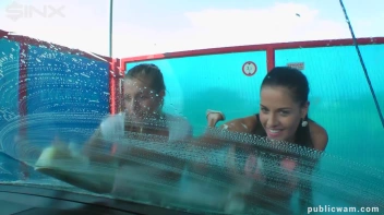 Playful Twins Get Drenched While Washing Car Screencap 23 on sinx.preview.netperv.com