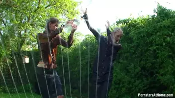 Cutie Babes In Fully Clothed Water Fight! Screencap 72 on sinx.preview.netperv.com