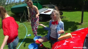 Country Chicks' Hog-Wild Wetlook Car Wash Screencap 52 on sinx.preview.netperv.com