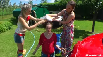 Country Chicks' Hog-Wild Wetlook Car Wash Screencap 59 on sinx.preview.netperv.com